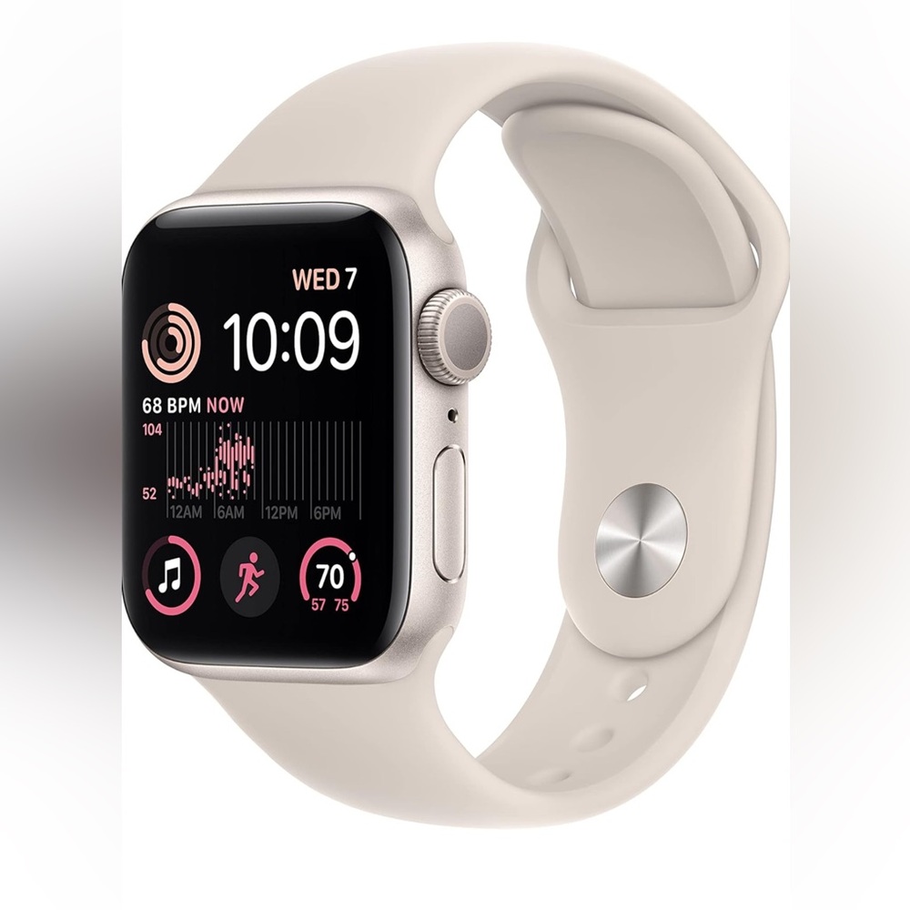Apple Watch SE 2nd Gen 40mm Sport GPS Starlight color S/M Refurbished